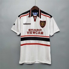 Manchester United 98/99 Away White Soccer Jersey